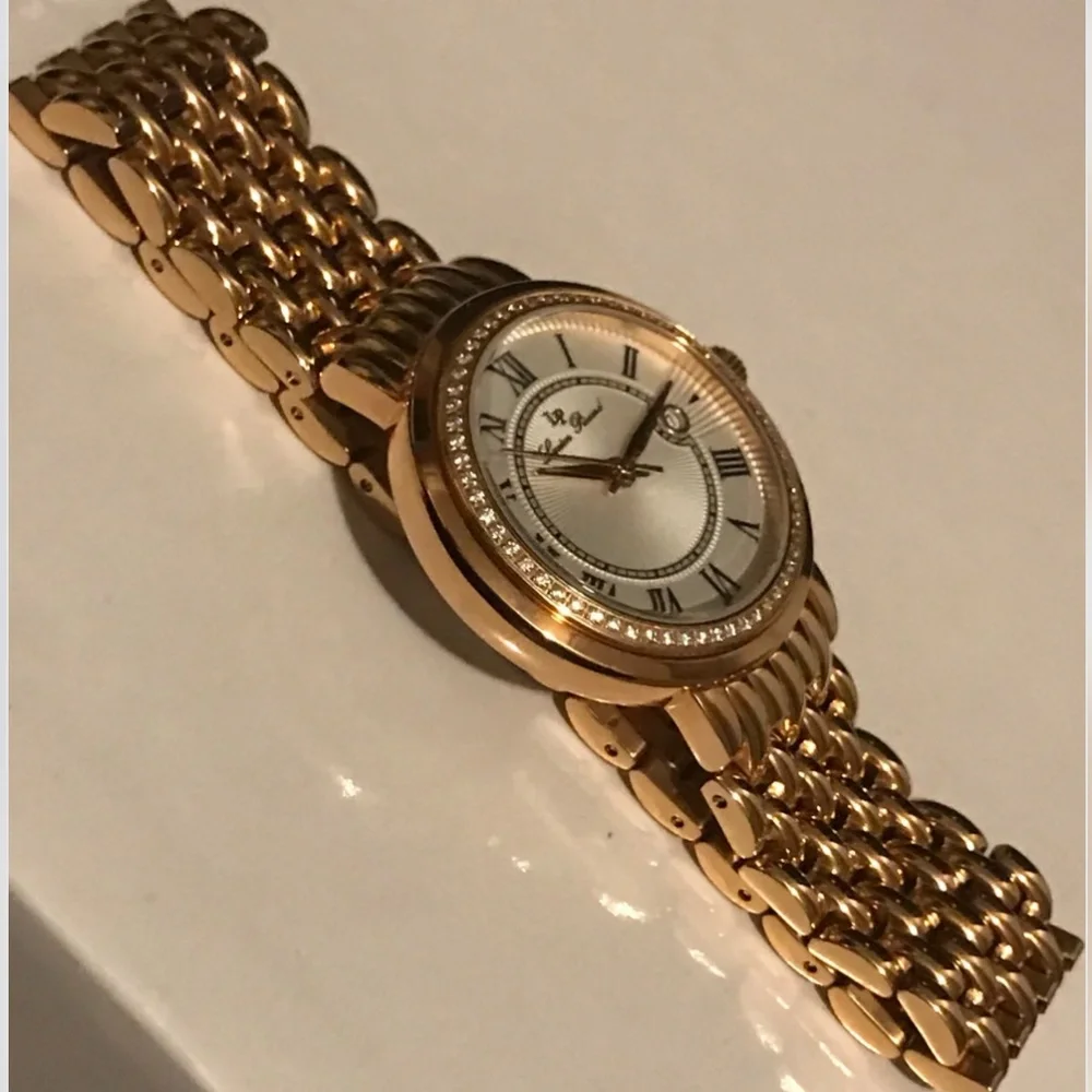 Lucien Piccard Women's Watch Fantasio Quartz Crystal Accented Bracelet Watch